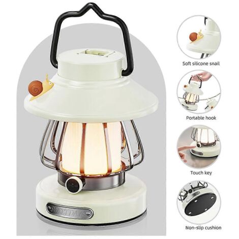 Lampe LED rechargeable à engrenages pour enfants, blanche (1/5)