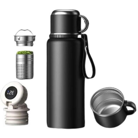 Bouteille isotherme en acier inoxydable givré de 1000 ml pour l'extérieur (1/5)