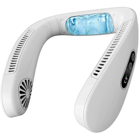 Ventilateur de cou, climatiseur de cou, ventilateur de cou portable 2 en 1 (1/5)