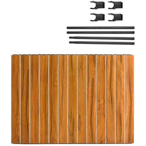 Plateau de table pliable portable, couleur bois, 20 cm (8 pouces) (1/5)