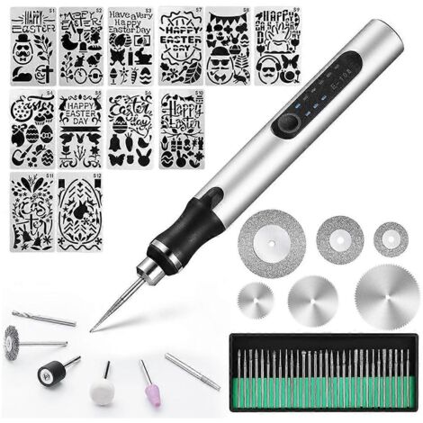 Stylo graveur multi-matériaux pour métal, bois, verre et plastique