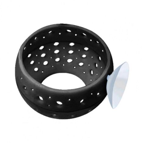 Accessoire pour aquarium : petite grotte creuse pour poissons, noire. (1/5)