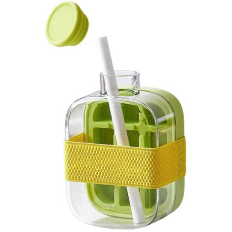 Gobelet de voyage COOL avec paille, portable, 500 ml, vert (1/5)