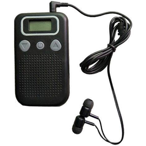 Amplificateur vocal pour personnes âgées, amplificateur de son de poche avec grand écran LCD
