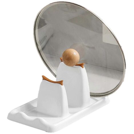 Repose-cuillère et repose-couvercle pour plaque de cuisson, porte-ustensiles anti-gouttes (1/5)