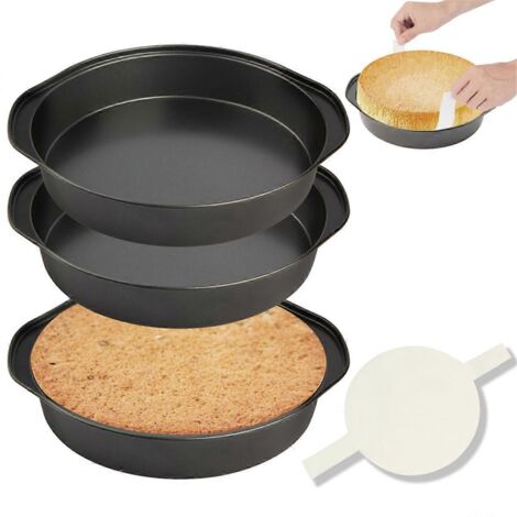 Moule à gâteau rond de 20 cm, avec 100 feuilles de papier sulfurisé (1/5)