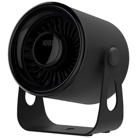 Ventilateur compact ultra silencieux, à brancher, puissant, 100 vitesses, noir (1/5)