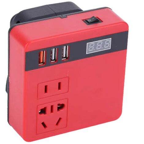 Onduleur à batterie lithium 120 W pour onduleur (rouge) (1/5)