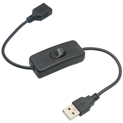 Câble d'extension de charge USB 2.0 mâle vers femelle 1 m Noir (1/5)