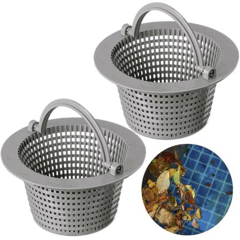 Lot de 2 paniers d'écumoire avec poignée pour le nettoyage des piscines, A (1/5)