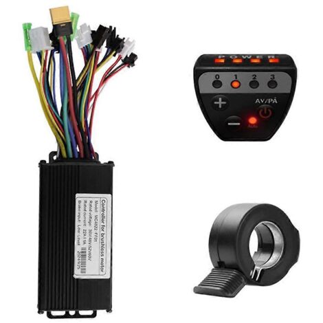 Contrôleur brushless 36V 48V 22A, indicateur LED G20 + kit d'accélérateur 130X (1/5)