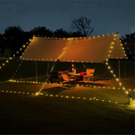 Mètre ruban de 20 m, lanterne de camping rechargeable, lumière extérieure blanche (1/5)