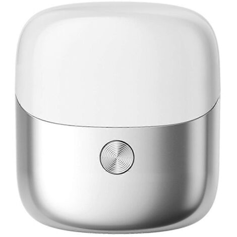 Mini rasoir électrique portable rotatif pour hommes, argenté (1/5)