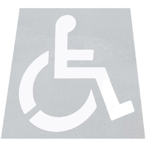 Pochoir pour personnes handicapées, pochoir réutilisable en silicone pour parking (1/5)