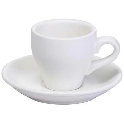 Ensemble de tasses à expresso professionnelles - Comprend une tasse à café, une soucoupe et une assiette (1/5)