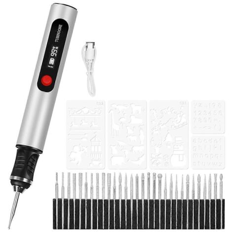 Stylo à graver, pour artistes et bricoleurs - Gravez plus de 50 surfaces (1/5)