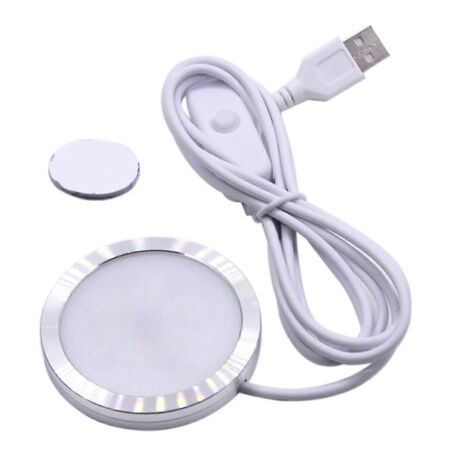 Tube LED 5V à montage ouvert avec prise USB, lampe pour vitrine, blanc chaud (1/4)