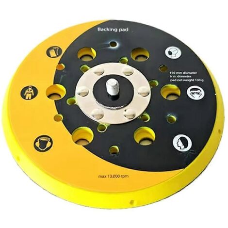 Plateau de ponçage de 6 pouces pour embout pneumatique électrique (1/5)