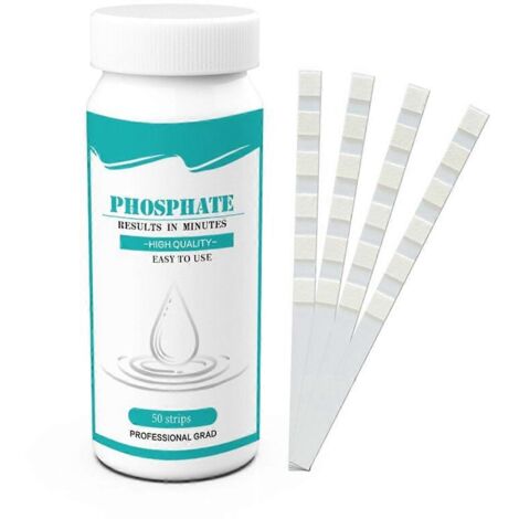 Bandelettes de test multiparamètres pour l'eau, notamment pour le dosage des phosphates dans les aquariums (1/5)