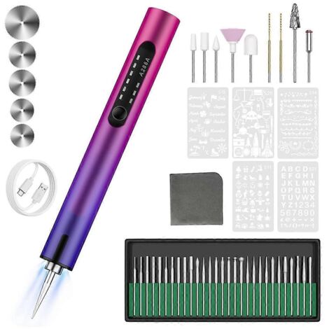 Stylo à graver rechargeable USB avec lumière (1/5)