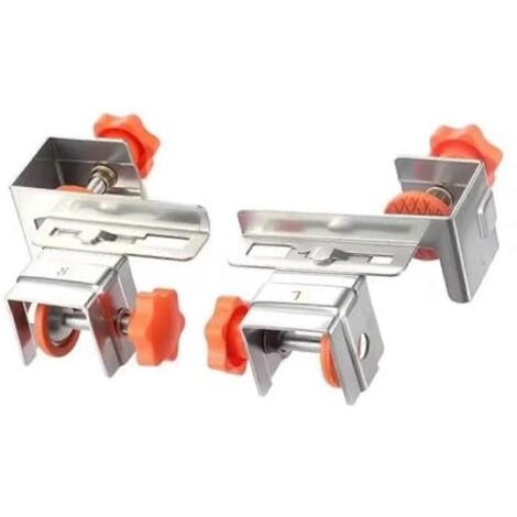 Lot de 2 pinces de fixation pour façade de tiroir - Clips de fixation réglables (1/5)