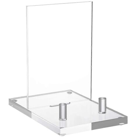 Chevalet en acrylique avec supports à picots, support pour tableaux, acrylique transparent (1/5)