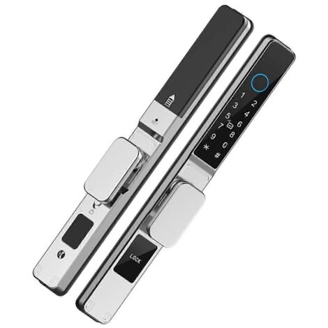 Serrure de porte intelligente étanche en aluminium Tuya Wifi App B (1/5)