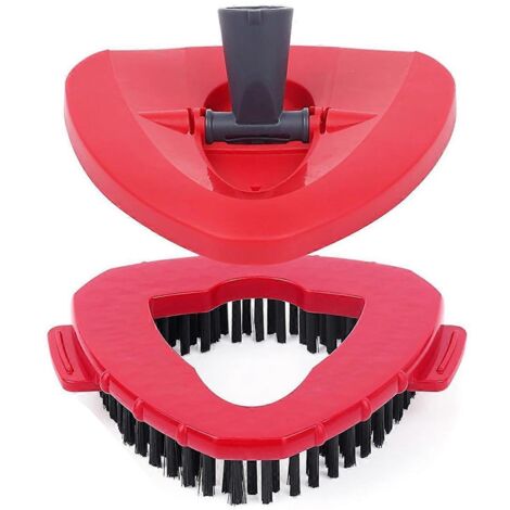 Tête de brosse triangulaire de rechange pour brosse de toilette et de baignoire (1/5)