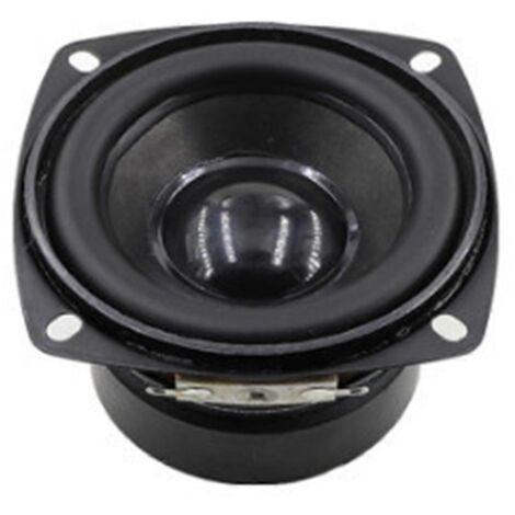 Haut-parleur subwoofer 78 mm 4 ohms 15 W, capuchon convexe 3 pouces, basses carrées
