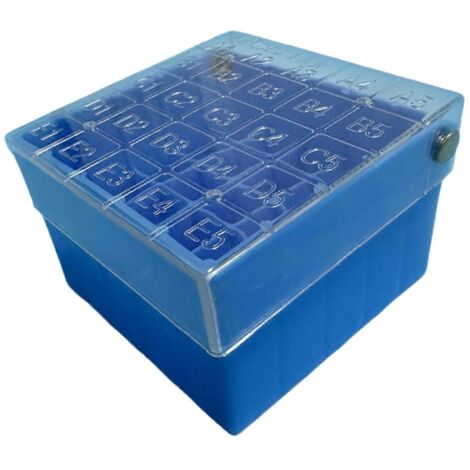 Boîte tubulaire de congélation, boîte tubulaire d'échantillon congelée bleue (1/5)