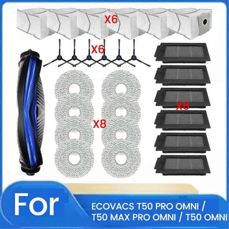 Lot de 27 sacs à poussière avec filtre pour balai T50 Max/T50 Pro (1/5)