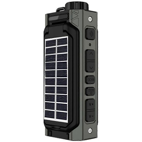 Radio solaire portable, radio d'urgence à manivelle, radio AM/FM à dynamo (1/5)
