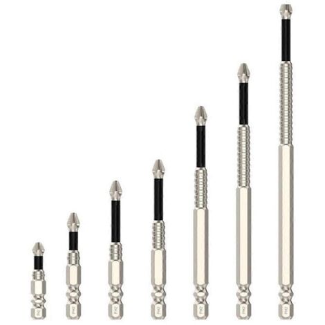 Jeu d'embouts de vissage à percussion PH2 antidérapants améliorés (1/5)