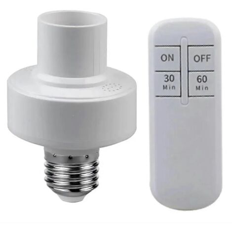 Télécommande sans fil pour lampe LED avec minuterie et support de lampe (1/5)
