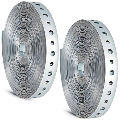 rouleaux de sangle de suspension galvanisée de calibre 24 pour tuyaux, 3/4 po x 50 pi (1/5)