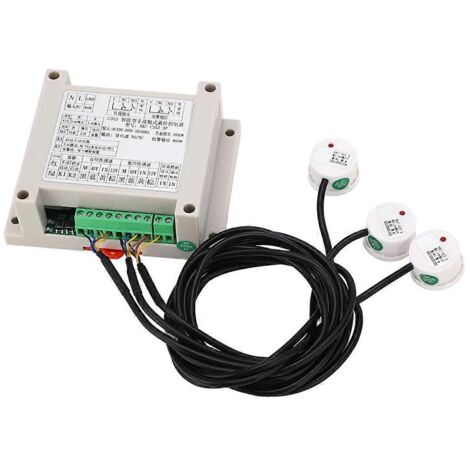 Contrôleur automatique de niveau d'eau AC100-260V avec capteur de niveau de liquide (1/5)