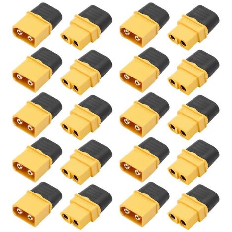 Connecteurs XT60H mâle et femelle, fiches d'alimentation avec gaine, 10 paires (1/5)