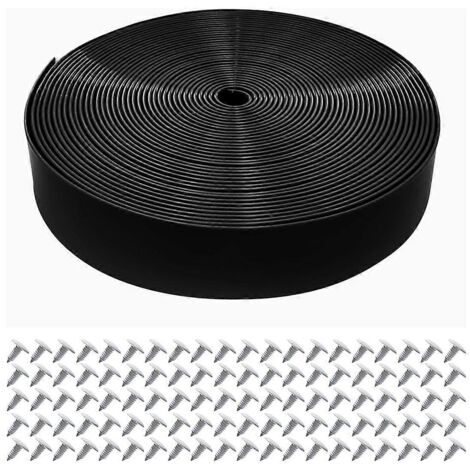 Sangles en vinyle pour kit de réparation de chaises de patio, 5 cm de large, 6 m de long, noires (1/5)