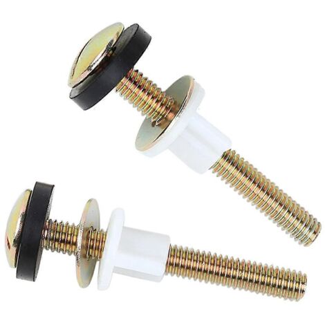 Kit de remplacement de 2 vis pour abattant de toilette, fixation robuste pour abattant de toilette (1/5)
