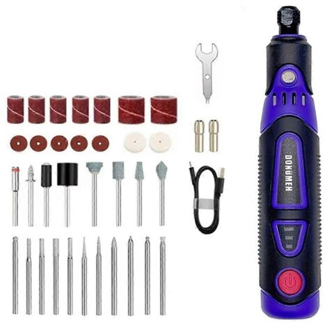 Kit d'outil rotatif sans fil DONUMEH Mini 3,6 V rechargeable multi-usages (1/5)
