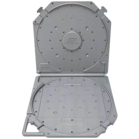 Boîte de rangement grise pour bobines de bande magnétique vides de 10 pouces (1/5)