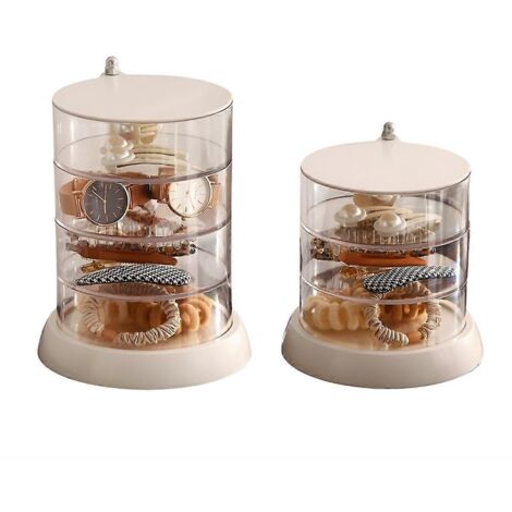 Boîte de rangement rotative à 360° pour accessoires de cheveux, boîte à bijoux (1/5)