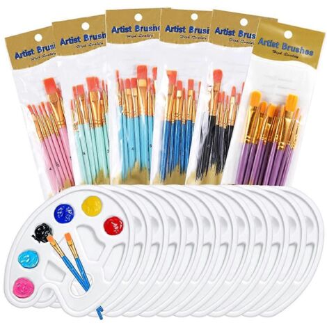 Palette de 72 pinceaux, 60 pinceaux inclus (1/5)