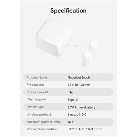 Tuya Fingerbot pour écrans tactiles Smart Life BLE Interrupteur tactile sans fil (1/5)