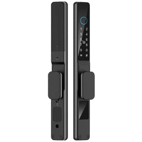 Serrure de porte intelligente étanche en aluminium avec application Tuya Wifi A (1/5)
