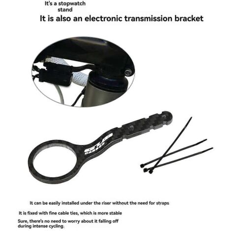 Compteur de vélo, chronomètre, compteur de vitesse, support de potence pour (1/5)
