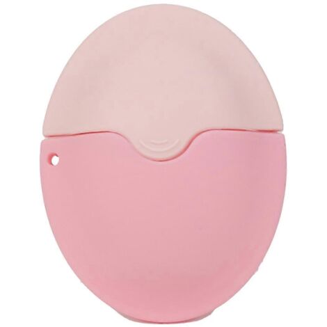 Applicateur éponge portable à bille rechargeable pour lotion solaire rose (1/5)
