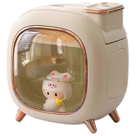 Humidificateur d'air à motif dessin animé, grande capacité, 500 ml, parfum d'huiles essentielles, blanc (1/5)