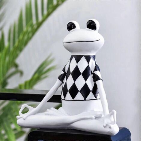 Statue abstraite de grenouille yogi, modèle de grenouille, décoration A (1/5)