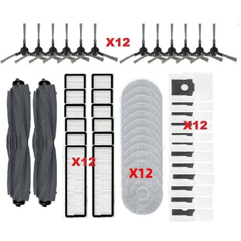 Pour balai à franges L10s Plus RLL42SD : rouleau principal, brosse latérale et filtre HEPA (1/5)